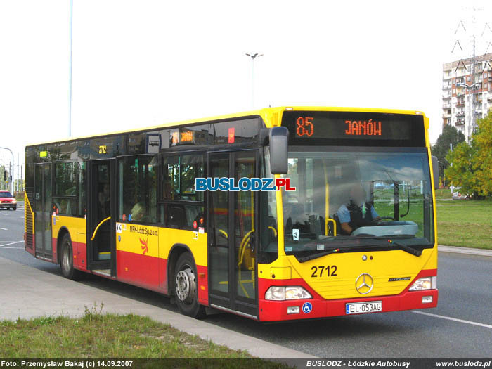 Mercedes Benz O530N #2712, [85], 14.09.2007r. ul. Rokiciska/ Augustw. Foto: Przemysaw Bakaj (c)