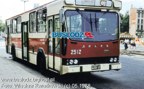 Jelcz PR110U #2512 [C], 05.1978r. - Al. Kociuszki/ ul. Gwna. Foto: Wiesaw Kwiatkowski (c)