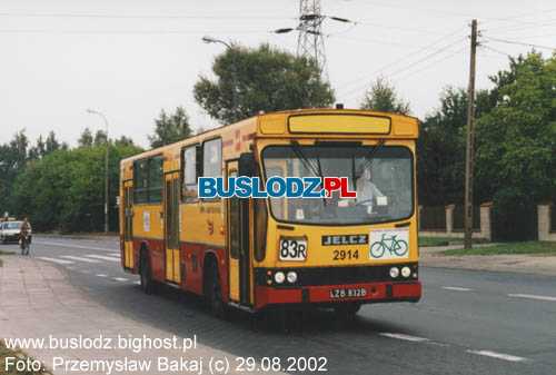 Jelcz M11 #2914 [81R], w dniu 29.08.2002r., ul. Traktorowa. Foto: Przmysaw Bakaj (c)