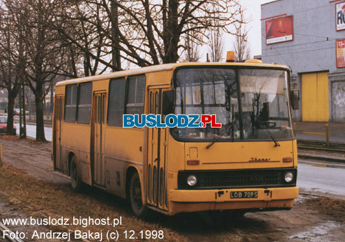 Ikarus 260 #510, 12.1998r. - ZRT, ul. Pnocna/ Wschodnia. Foto: Andrzej Bakaj (c).