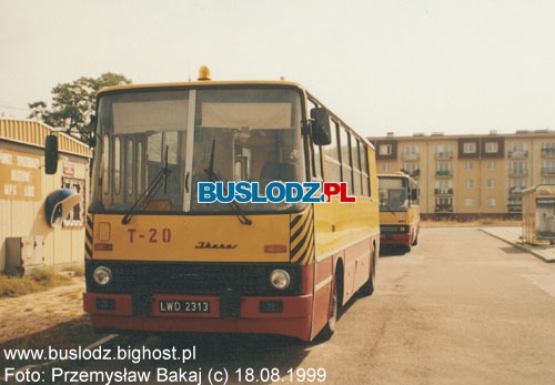 Ikarus #T-20, 18.08.1999r. - Kracwka, ul. Rokiciska/Puszkina. Foto: Przemysaw Bakaj (c).