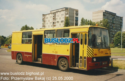 Ikarus #T-20, 25.05.2000r. - Kracwka, ul. Paderewskiego/Karpacka. Foto: Przemysaw Bakaj (c).