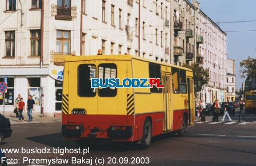 Ikarus #T-20, 20.09.2003r. - ul. Sieradzka/Piotrkowska. Foto: Przemysaw Bakaj (c).