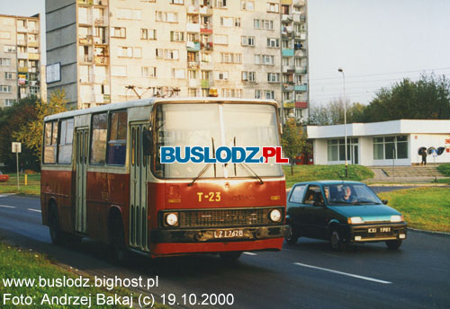 Ikarus #T-23, 19.10.2000r. - ul. Paderewskiego/Karpacka. Foto: Andrzej Bakaj (c).