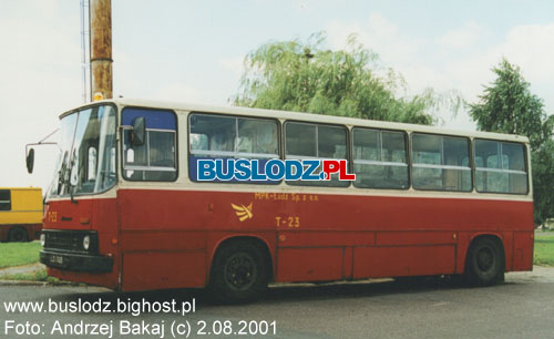 Ikarus #T-23, 2.08.2001r. - ZKA-2, ul. Nowe Sady. Foto: Andrzej Bakaj (c).