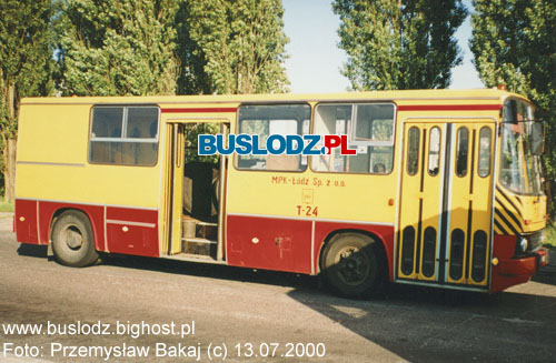 Ikarus #T-24, 13.07.2000r. - Kracwka, ul. Kusociskiego. Foto: Przemysaw Bakaj (c).