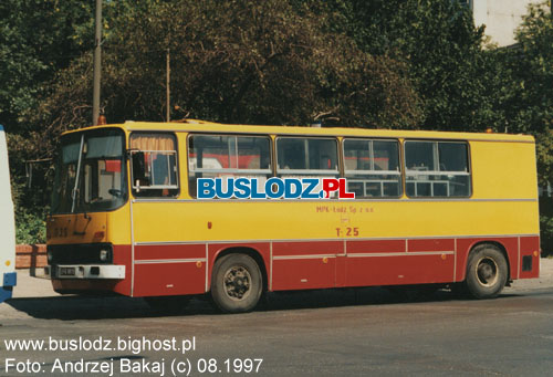 Ikarus #T-25, 08.1997r. - ul. Fabryczna. Foto: Andrzej Bakaj (c).