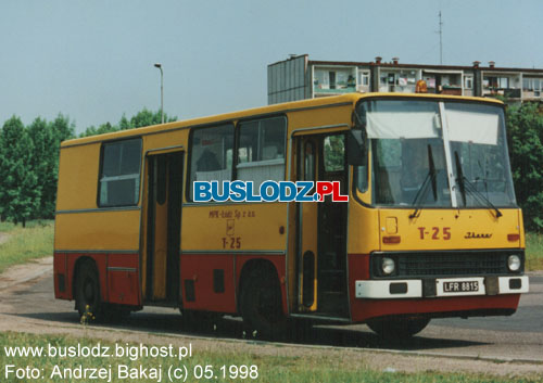 Ikarus #T-25, 05.1998r. - Kracwka, ul. Maratoska/ Popieuszki. Foto: Andrzej Bakaj (c).