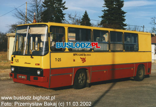 Ikarus #T-25, 11.03.2002r. - Kracwka, ul. Rokiciska/ Puszkina. Foto: Przemysaw Bakaj (c).