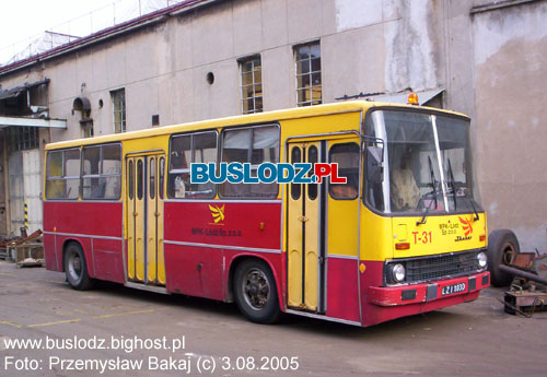 Ikarus #T-31, 3.08.2005r. - ZRT, ul. Tramwajowa. Foto: Przemysaw Bakaj (c).