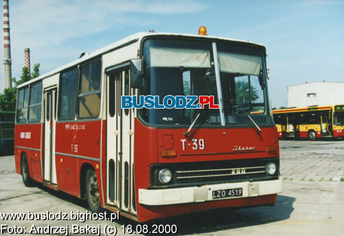 Ikarus #T-39, 18.08.2000r. - ZKA-3, ul. Limanowskiego. Foto: Andrzej Bakaj (c).