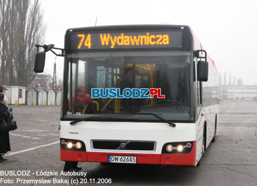 Volvo 7700 #DW626AS, 20.11.2006r. Teren ZKA-3, ul. Limanowskiego. Foto: Przemysaw Bakaj