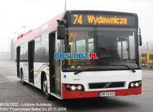 Volvo 7700 #DW626AS, 20.11.2006r. Teren ZKA-3, ul. Limanowskiego. Foto: Przemysaw Bakaj