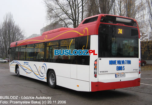 Volvo 7700 #DW626AS, 20.11.2006r. Teren ZKA-3, ul. Limanowskiego. Foto: Przemysaw Bakaj