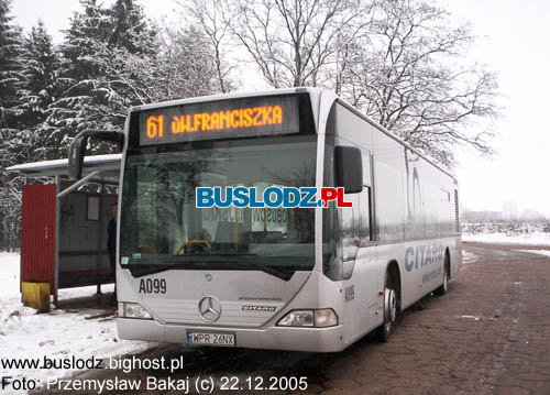 Mercedes Benz O530N Citaro #WPR 26NX [61], 22.12.2005r. - Kracwka: Mynek. Foto: Przemysaw Bakaj (c).