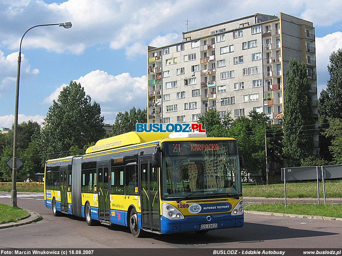 Irisbus Citelis 18 CNG #1285, [Z1], 18.08.2007r. Kracwka - u. Paderewskiego/ Karpacka. Foto: Marcin Wnukowicz (c)