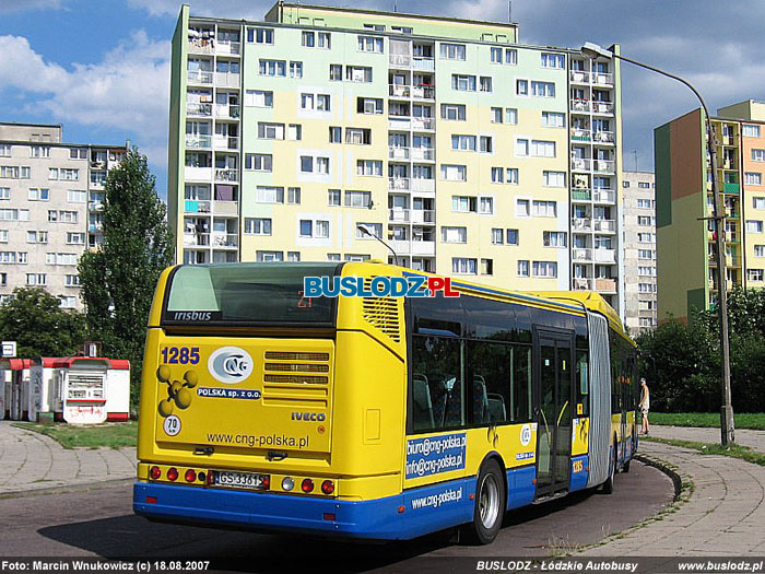 Irisbus Citelis 18 CNG #1285, [Z1], 18.08.2007r. Kracwka - u. Paderewskiego/ Karpacka. Foto: Marcin Wnukowicz (c)