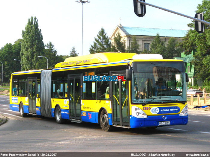 Irisbus Citelis 18 CNG #1285, [Z2], 20.08.2007r. ul. Zgierska/ Julianowska. Foto: Przemysaw Bakaj (c)