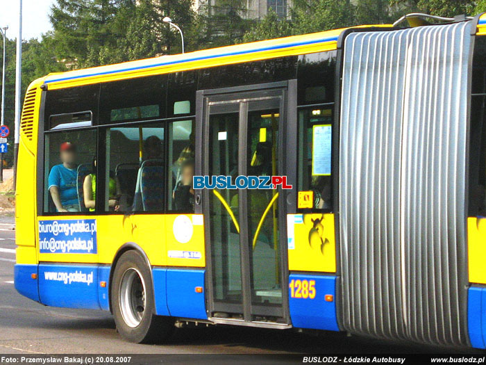 Irisbus Citelis 18 CNG #1285, [Z2], 20.08.2007r. ul. Zgierska/ Julianowska. Foto: Przemysaw Bakaj (c)