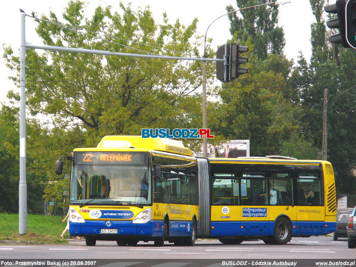 Irisbus Citelis 18 CNG #1285, [Z2], 20.08.2007r. ul. Paderewskiego/ Zaolziaska. Foto: Przemysaw Bakaj (c)