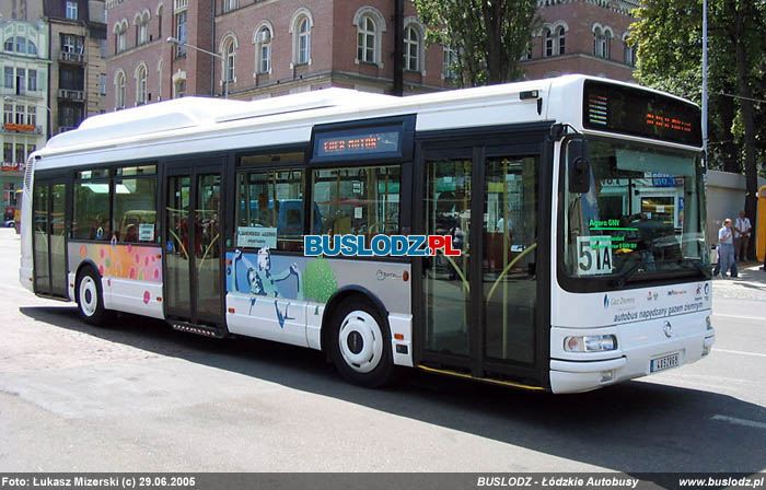 Irisbus Agora GNV #405ZR69 [51A], 29.06.2005r. Kracwka - Plac Dbrowskiego. Foto: ukasz Mizerski (c)