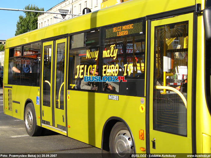 Jelcz M083C Libero #?, [54A], 20.09.2007r. ul. Przdzalniana/ al. Pisudskiego. Foto: Przemysaw Bakaj (c)