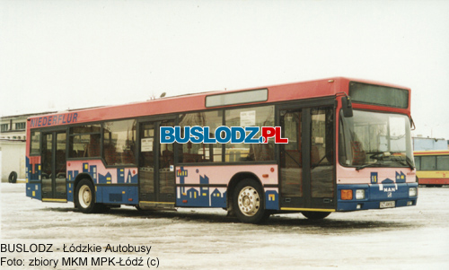 MAN NL202 #99 [-], 199?r. - ZKA-1, ul. Kraszewskiego. Foto: zbiory MKM MPK-d (c). Dziki uprzejmoci Wodzimierza Hyego.