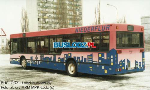 MAN NL202 #99 [-], 199?r. - ZKA-1, ul. Kraszewskiego. Foto: zbiory MKM MPK-d (c). Dziki uprzejmoci Wodzimierza Hyego.