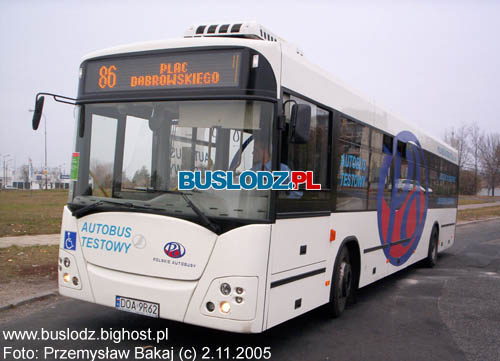 Jelcz M121I Mastero #DOA 9R62 [86], 2.11.2005r. - Kracwka: ul. Maratoska/ Popieuszki. Foto: Przemysaw Bakaj (c).