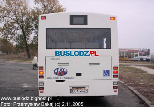 Jelcz M121I Mastero #DOA 9R62 [86], 2.11.2005r. - Kracwka: ul. Maratoska/ Popieuszki. Foto: Przemysaw Bakaj (c).