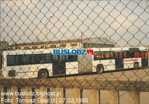 Mercedes Benz O405GN1, 27.02.1995r. - Teren ZKA-1, ul. Kraszewskiego. Foto: Tomasz Gaz (c).