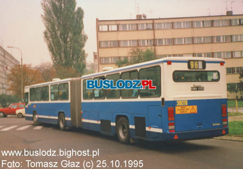 SCANIA 113 #38018 [96], 25.10.1995r. - abieniec. Foto: Tomasz Gaz (c).