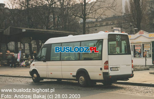 Mercedes Benz Sprinter #AK KK86(D) [56], 28.03.2003r. - Plac Dbrowskiego. Foto: Andrzej Bakaj (c).