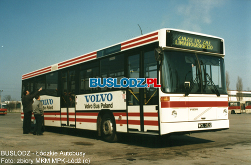 Volvo B10BLE #WCL_3722 [-], 1996r. - ZKA-3, ul. Limanowskiego. Foto: zbiory MKM MPK-d (c). Dziki uprzejmoci Wodzimierza Hyego.