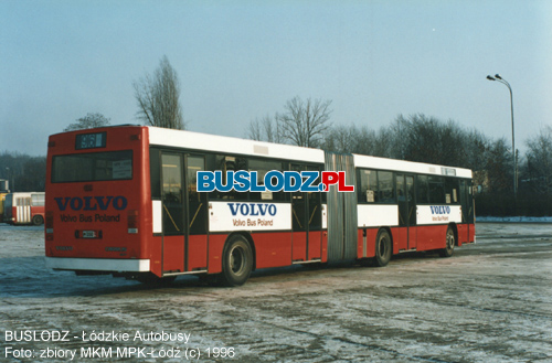 Volvo B10MA #M350 [96], 1996r. - ZKA-3, ul. Limanowskiego. Foto: zbiory MKM MPK-d (c). Dziki uprzejmoci Wodzimierza Hyego.