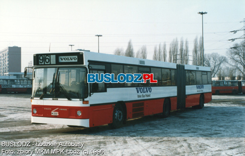 Volvo B10MA #M350 [96], 1996r. - ZKA-3, ul. Limanowskiego. Foto: zbiory MKM MPK-d (c). Dziki uprzejmoci Wodzimierza Hyego.