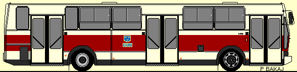 rys. Jelcz 120M (353-355, 451-454) w malowaniu fabrycznym