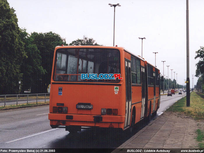 Ikarus 280.70 #EL70675, 21.06.2003r., ul. Aleksandrowska/ Szczeciska. Foto: Przemysaw Bakaj (c)