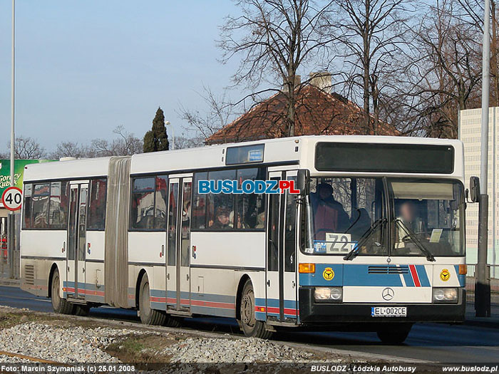 Mercedes-Benz O405G #EL002CE [57], 25.01.2008r., ul. Zgierska. Foto: Marcin Szymaniak (c)