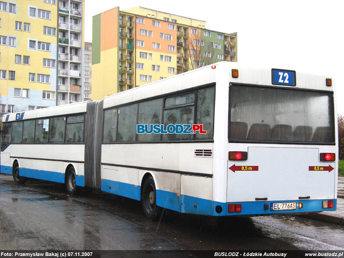 Mercedes-Benz O405G #EL 776AS [Z2], 07.11.2007r. Kracwka, ul. Paderewskiego/ Karpacka. Foto: Przemysaw Bakaj (c)