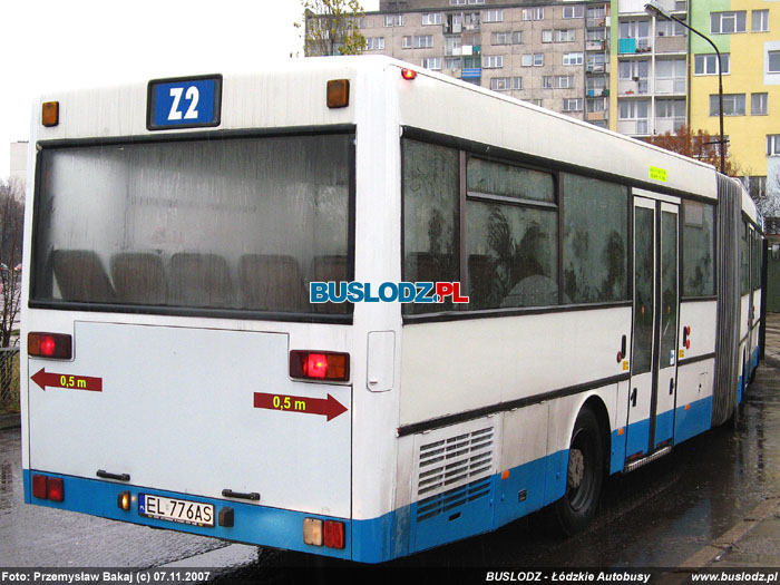 Mercedes-Benz O405G #EL 776AS [Z2], 07.11.2007r. Kracwka, ul. Paderewskiego/ Karpacka. Foto: Przemysaw Bakaj (c)