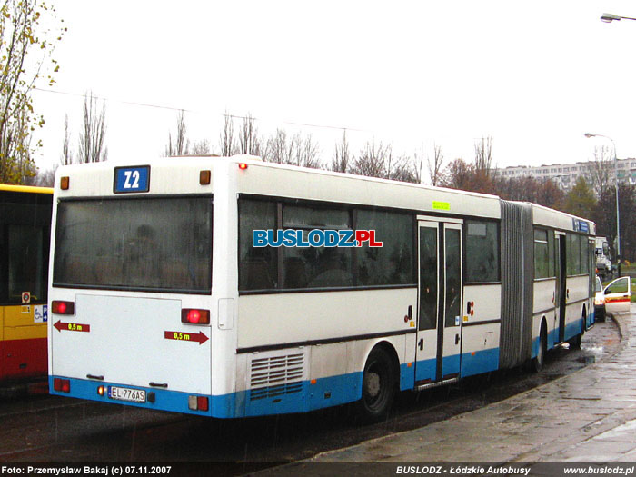 Mercedes-Benz O405G #EL 776AS [Z2], 07.11.2007r. Kracwka, ul. Paderewskiego/ Karpacka. Foto: Przemysaw Bakaj (c)