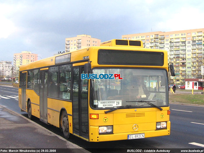 Mercedes-Benz O405N2 #EL892CN [Z9], 29.03.2008r., ul. Puszkina/ Przybyszewskiego. Foto: Marcin Wnukowicz (c)