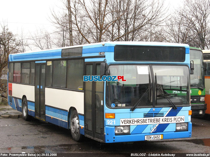 Mercedes-Benz O405N #EL948CU [-], 29.03.2008r., baza PKS - ul. Smutna. Foto: Przemysaw Bakaj (c)