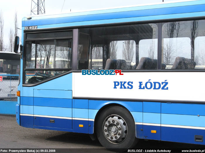 Mercedes-Benz O407 #EL891CN [-], 09.03.2008r., baza PKS - ul. Smutna. Foto: Przemysaw Bakaj (c)