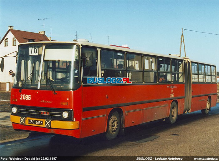 Ikarus 280.26 #2096 [76], 22.02.1997r., ul. Popieuszki. Foto: Wojciech Dbski (c)