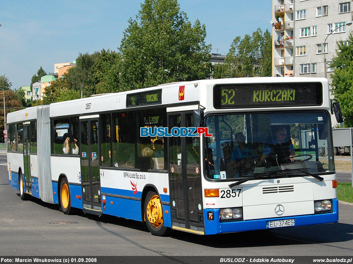 Mercedesw-Benz O405GN2 #2857 [52], 01.09.2008r., ul. Paderewskiego/ Karpacka. Foto: Marcin Wnukowicz (c)