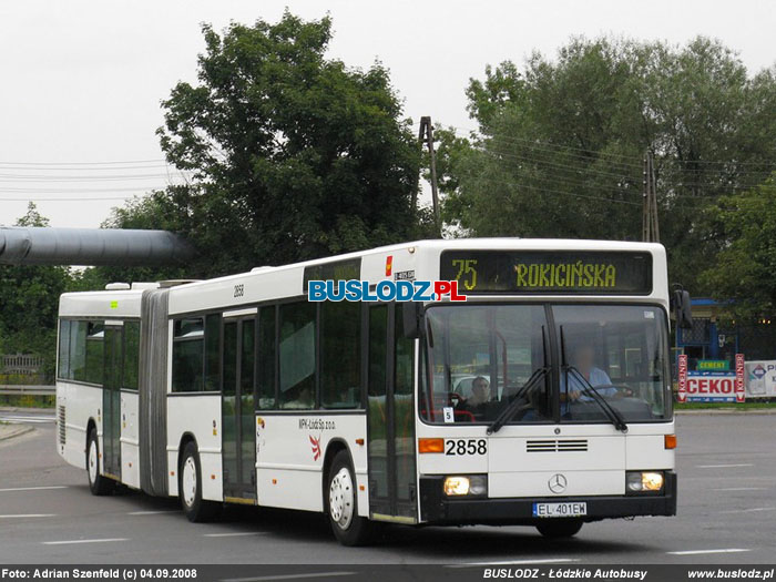 Mercedes-Benz O405GN2 #2858 [75], 04.09.2008r., ul. Trybunalska/ Paradna. Foto: Adrian Szenfeld (c)