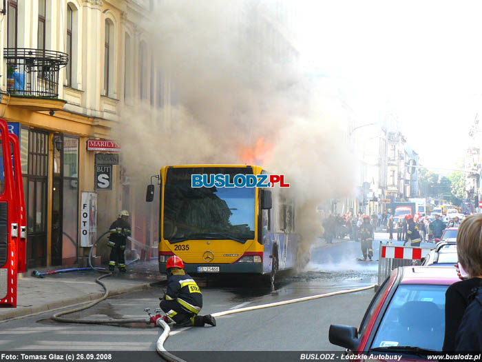 Mercedes-Benz O530 Citaro #2035 [86], 26.09.2008r., ul. Prchnika/ Piotrkowska. Foto: Tomasz Gaz (c)