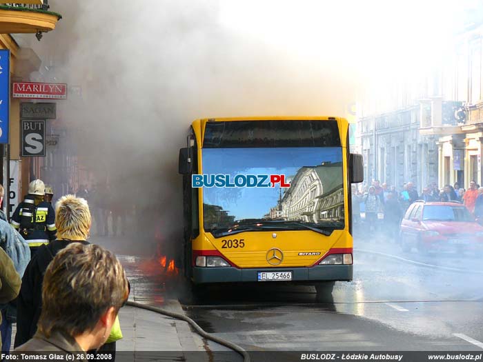 Mercedes-Benz O530 Citaro #2035 [86], 26.09.2008r., ul. Prchnika/ Piotrkowska. Foto: Tomasz Gaz (c)